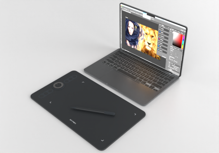 Computers and Mobile phones 3D - Workstation Apple - ACCA...