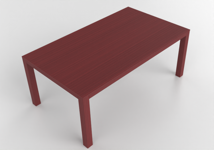 Mesas 3D - Mesa retangular de madeira - Bespoke - 27824 -...
