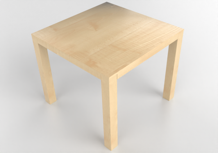 3D Tables - Square table in wood - Bespoke - 27804 - E111 -...