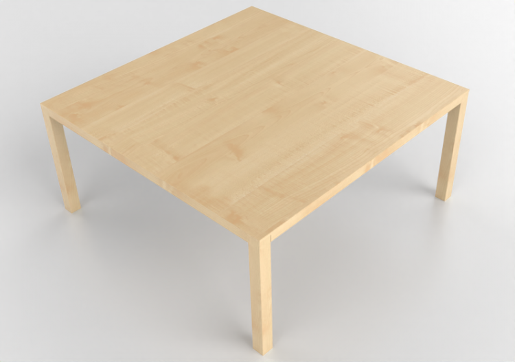 3D Tables - Square table in wood - Bespoke - 27844 - E121 -...