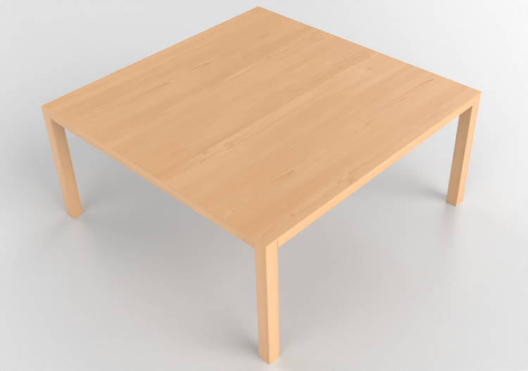3D Tables - Square table in wood - Bespoke - 27844 - EM26 -...