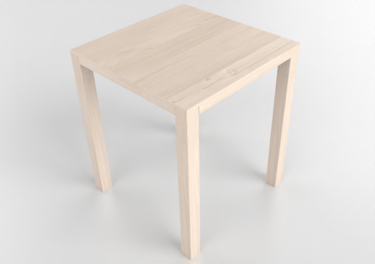 Tables 3D - Table carrée en bois - Bespoke - 27804 - E343 -...