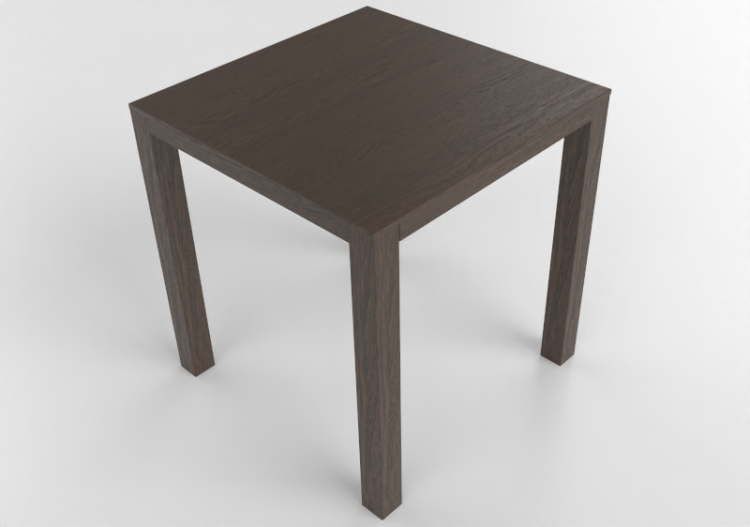 3D Tables - Square table in wood - Bespoke - 27804 - EG37 -...