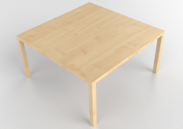 3D Tables - Square table in wood - Bespoke - 27844 - E131 -...