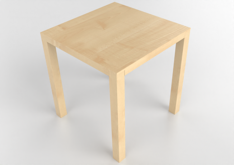 Mesas 3D - Mesa quadrada de madeira - Bespoke - 27804 -...