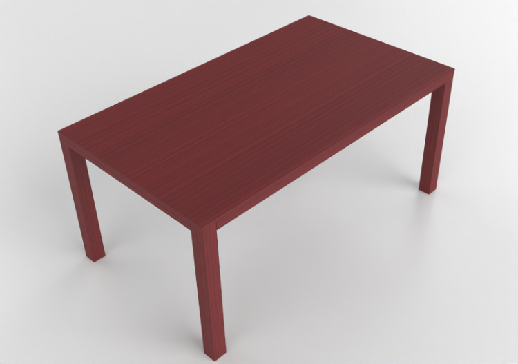 Mesas 3D - Mesa retangular de madeira - Bespoke - 27824 -...