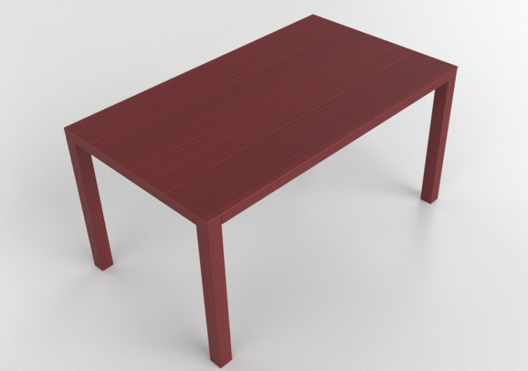 Mesas 3D - Mesa retangular de madeira - Bespoke - 27824 -...