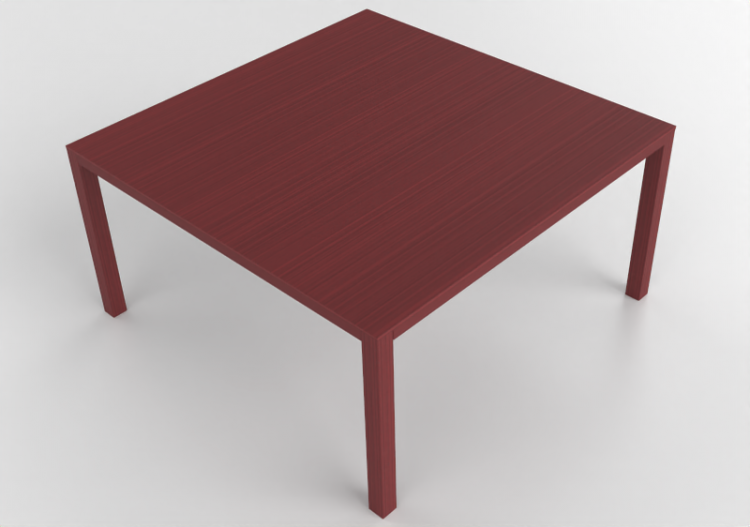3D Tables - Square table in wood - Bespoke - 27844 - EQ38 -...