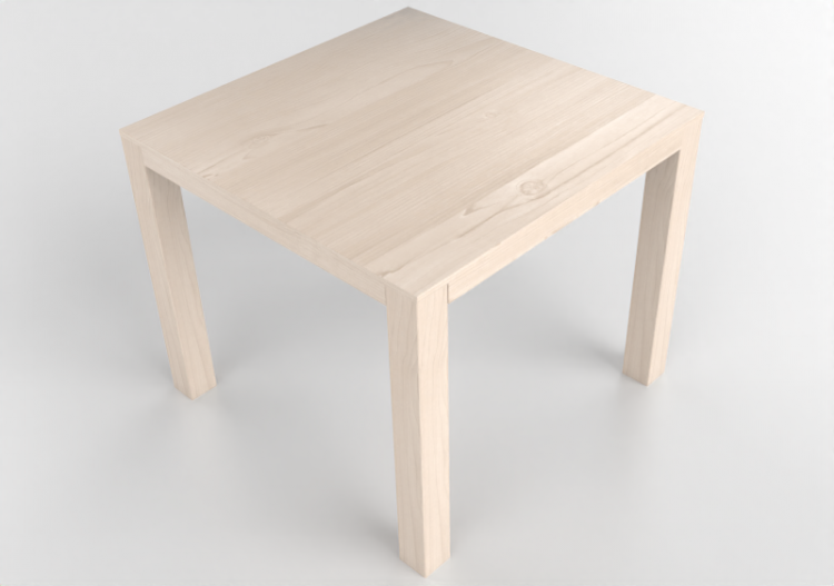 3D Tisch - Quadratischer Tisch aus Holz - Bespoke - 27804 -...