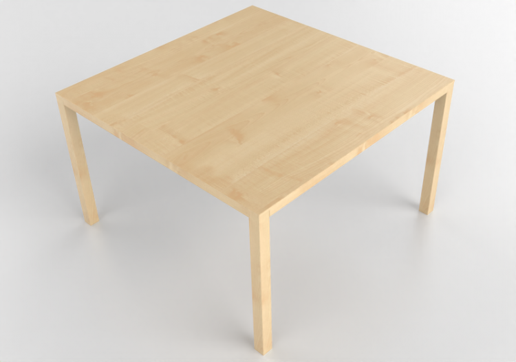 3D Tables - Square table in wood - Bespoke - 27844 - E151 -...