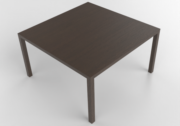 3D Tisch - Quadratischer Tisch aus Holz - Bespoke - 27844 -...