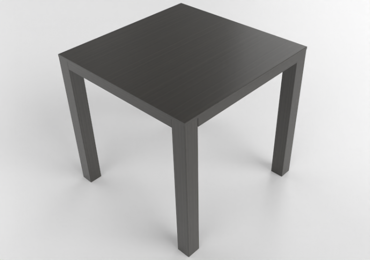Tables 3D - Table carrée en bois - Bespoke - 27804 - E525 -...