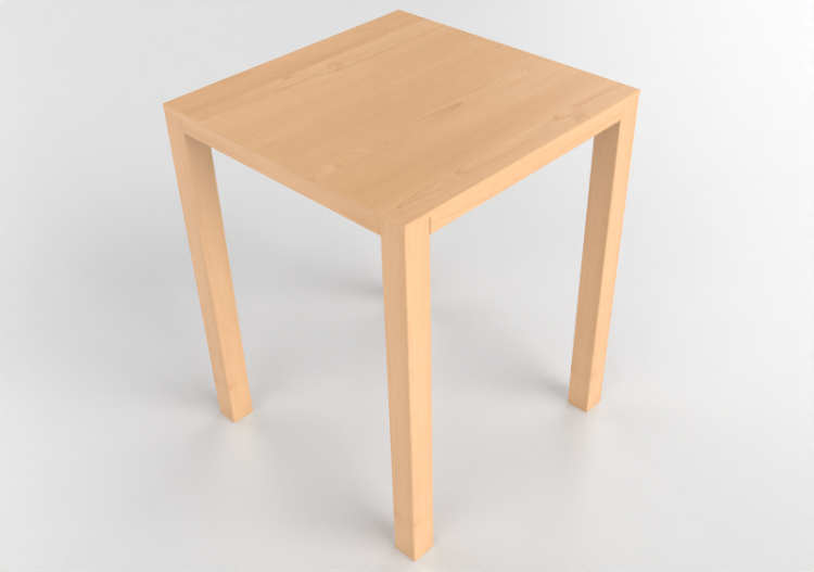 Mesas 3D - Mesa quadrada de madeira - Bespoke - 27804 -...