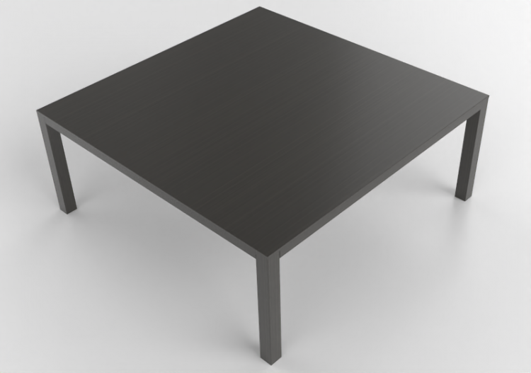 3D Tables - Square table in wood - Bespoke - 27844 - E515 -...