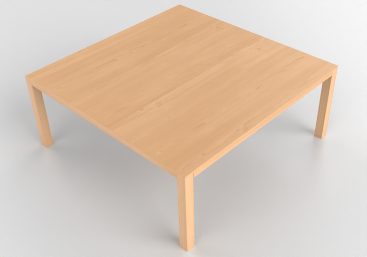 Tavoli 3D - Tavolo quadrato in legno - Bespoke - 27844 -...