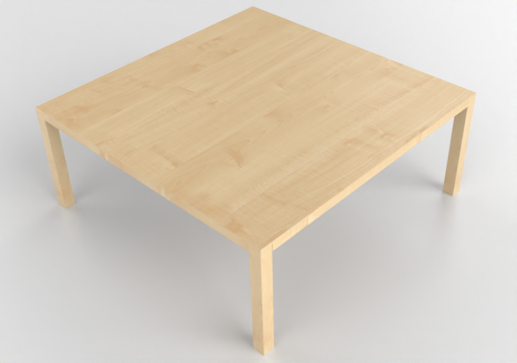 3D Tables - Square table in wood - Bespoke - 27844 - E111 -...
