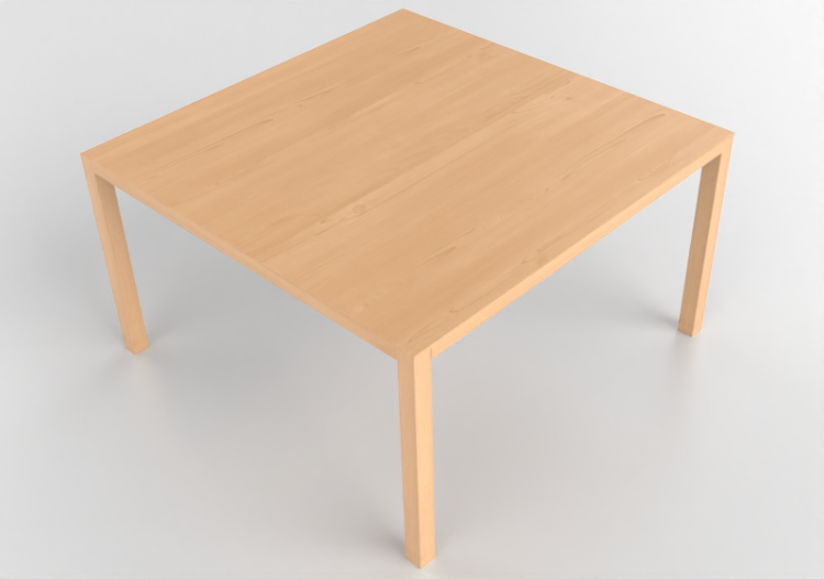 3D Tables - Square table in wood - Bespoke - 27844 - EM46 -...