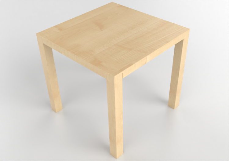 3D Tables - Square table in wood - Bespoke - 27804 - E121 -...