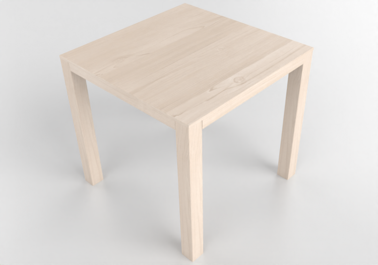 Tables 3D - Table carrée en bois - Bespoke - 27804 - E323 -...