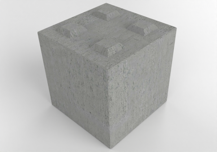 3D Accessories - Cement Block MCDesign 60x60x60 - ACCA...