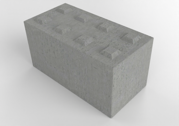 3D Accessories - Cement Block MCDesign 120x80x80 - ACCA...