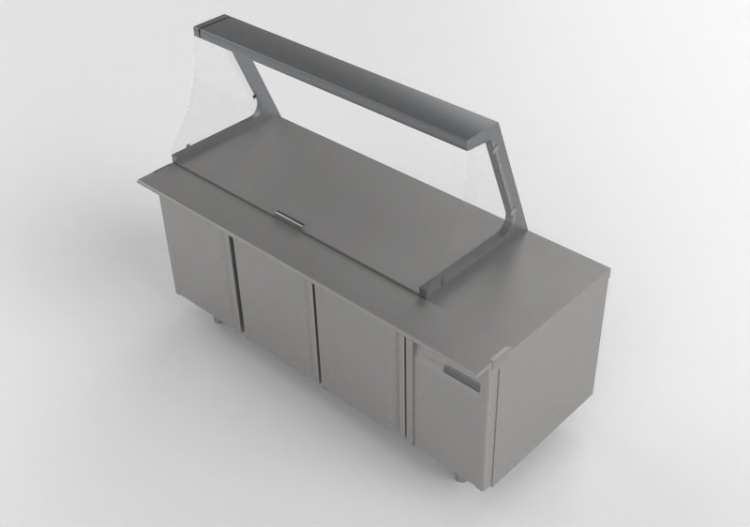 3D Furniture - Refrigerated counter - Coreco - PC80 200 -...