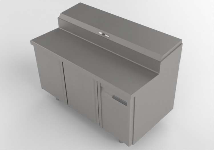 3D Möbel - Kühlschrank für Lebensmittel - Coreco - MFEI80...