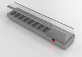 3D Aussteller - Verkaufsvitrine für Lebensmittel - Coreco - EI 1 3 200 GN
