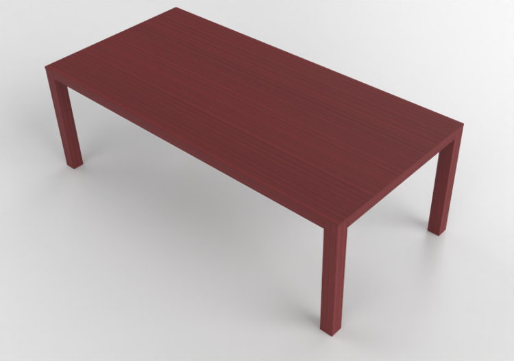 Mesas 3D - Mesa rectangular de madera - Swedese - Bespoke -...
