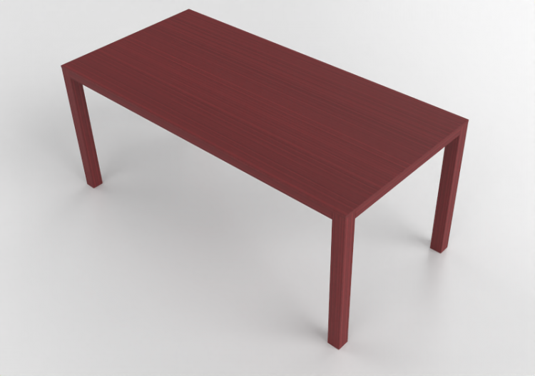 Mesas 3D - Mesa retangular de madeira - Swedese - Bespoke -...