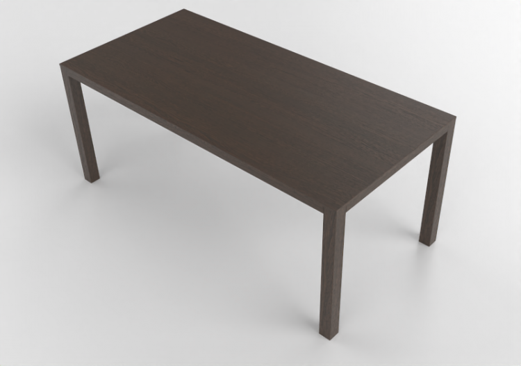 3D Tisch - Rechteckiger Holztisch - Swedese - Bespoke -...
