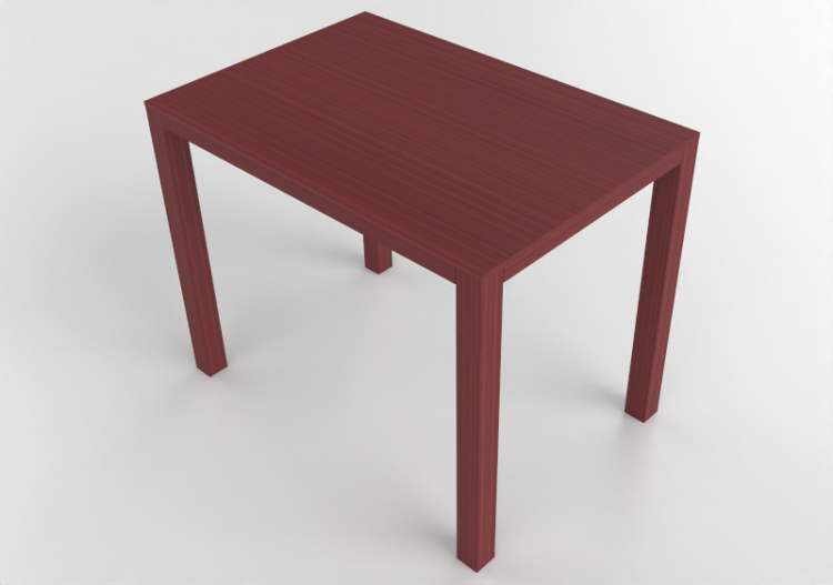 3D Tisch - Rechteckiger Holztisch - Swedese - Bespoke -...