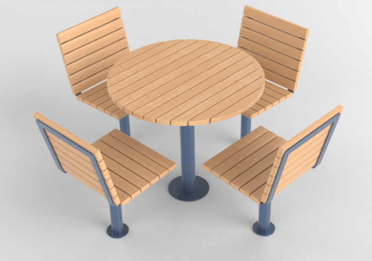 Bancos y Macetas 3D - Mesa y sillas - Glänta - Strå - ACCA...