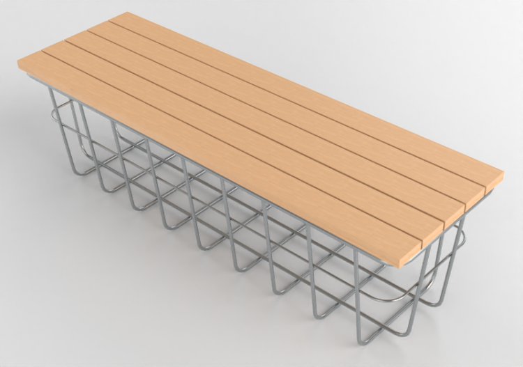 3D Benches - Bench - Glänta - Gabion - 277180 - ACCA...