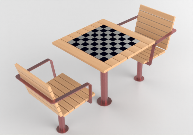 Bancos y Macetas 3D - Mesa y sillas - Glänta - Strå - ACCA...