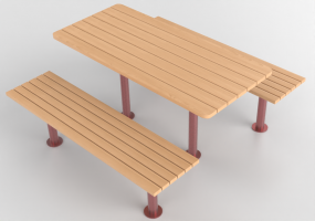 3D Benches - Table and benches - Glänta - Strå - 277120