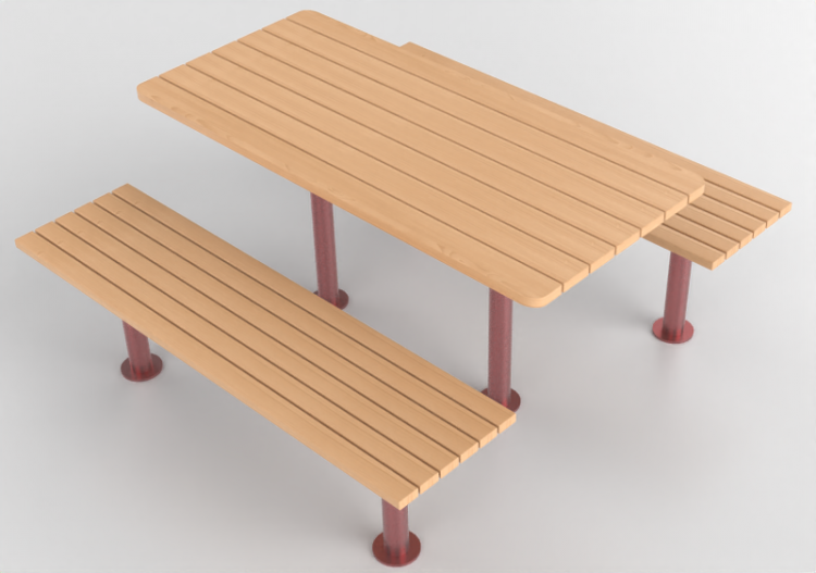 3D Benches - Table and benches - Glänta - Strå - 277120 -...