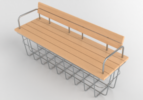 3D Benches - Sofa - Glänta - Gabion - 277181