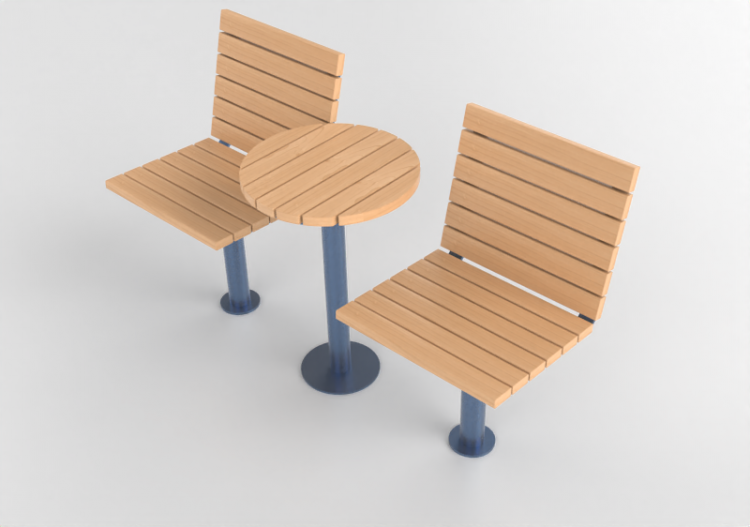 Bancos 3D - Mesa e cadeiras - Glänta - Strå - ACCA software