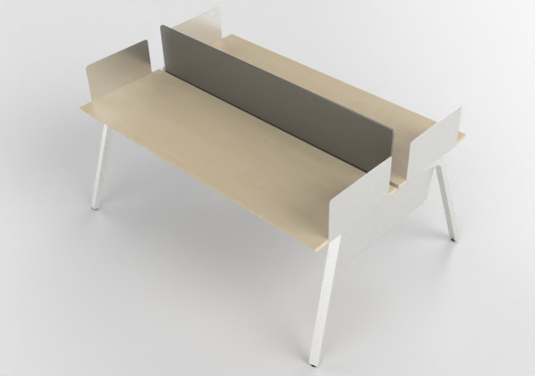 3D Desks - Wooden Desk - Kokuyo - Arch - ACCA software