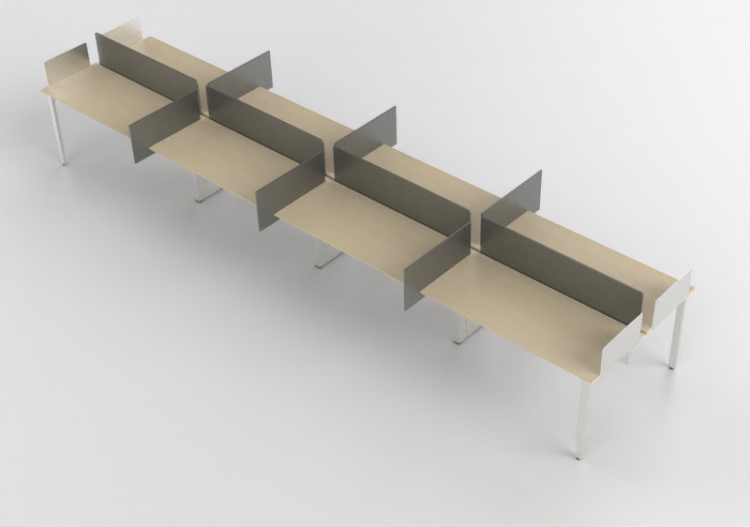 Scrivanie 3D - Scrivania in legno - Kokuyo - Arch - ACCA...
