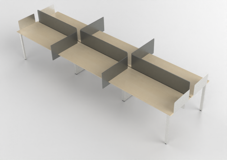 Scrivanie 3D - Scrivania in legno - Kokuyo - Arch - ACCA...
