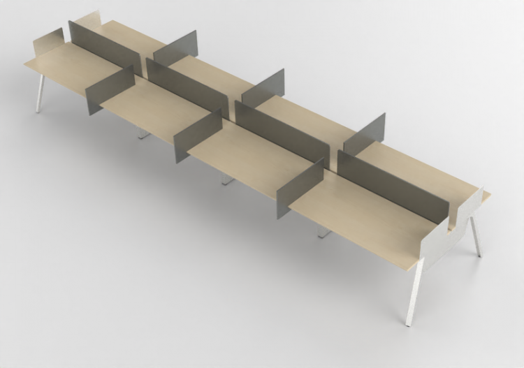 3D Desks - Wooden Desk - Kokuyo - Arch - ACCA software