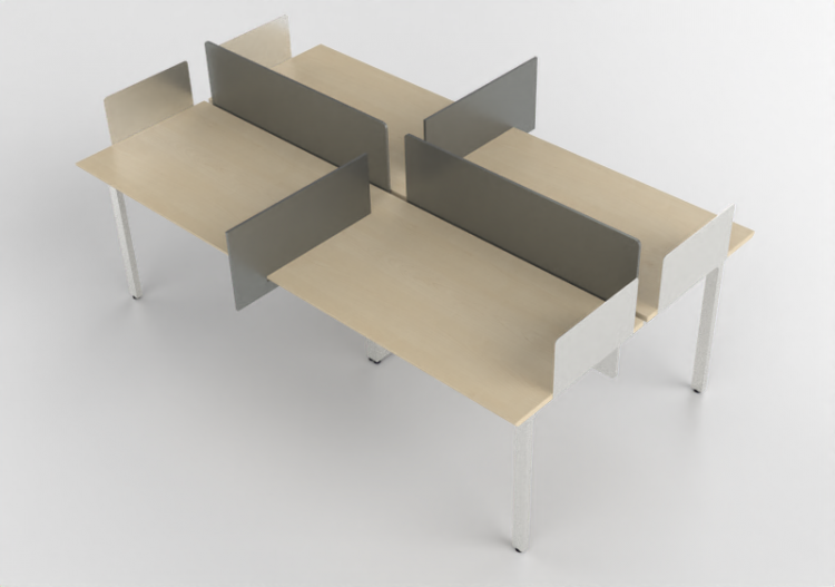 Escrivaninhas 3D - Escrivaninha de madeira - Kokuyo - Arch...