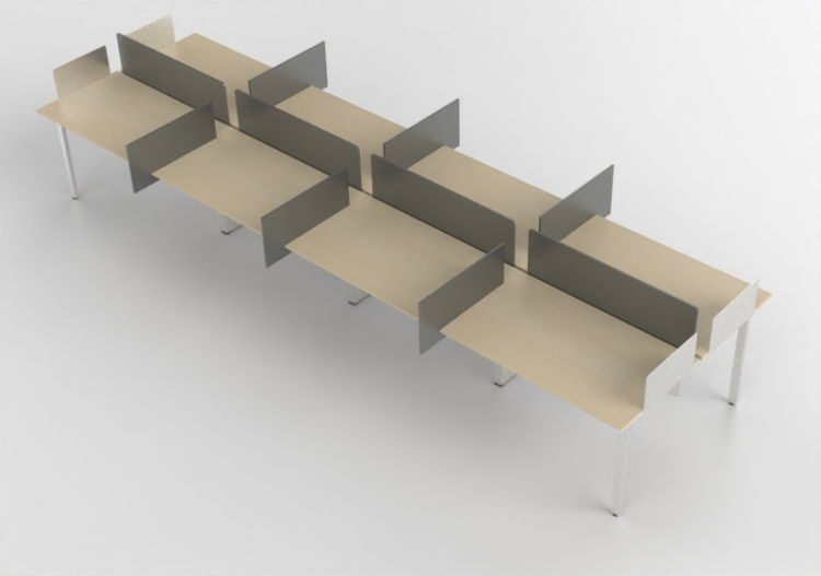 Escrivaninhas 3D - Escrivaninha de madeira - Kokuyo - Arch...