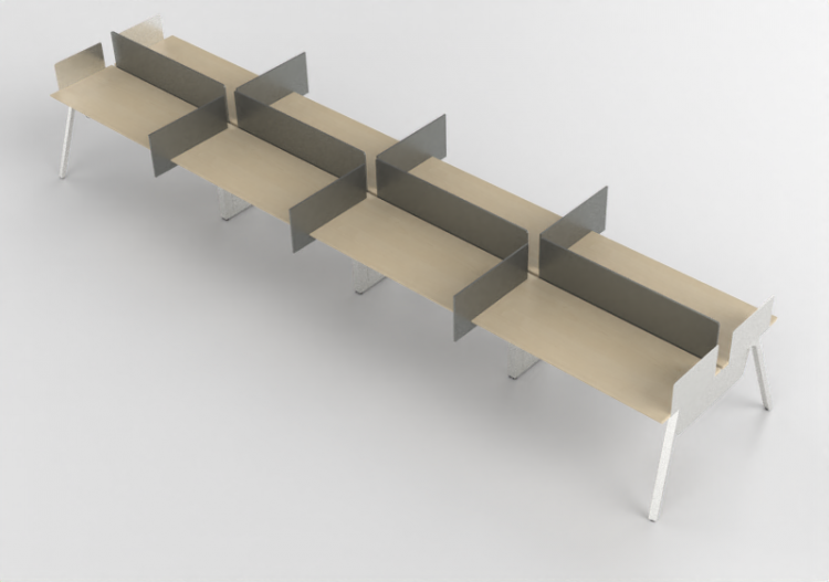 Scrivanie 3D - Scrivania in legno - Kokuyo - Arch - ACCA...
