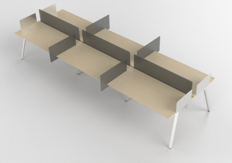 Scrivanie 3D - Scrivania in legno - Kokuyo - Arch - ACCA...