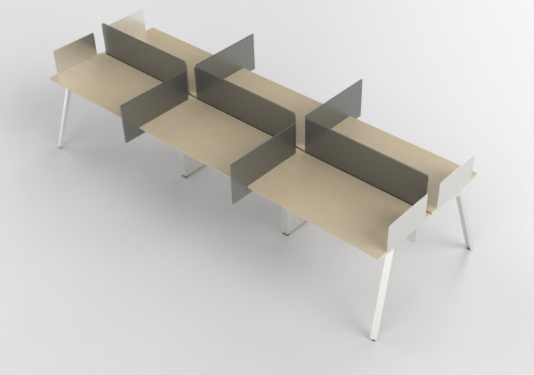 3D Desks - Wooden Desk - Kokuyo - Arch - ACCA software