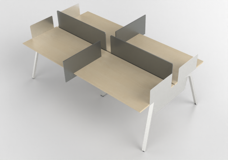 Scrivanie 3D - Scrivania in legno - Kokuyo - Arch - ACCA...