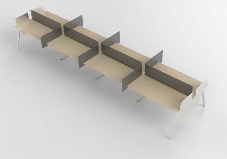 3D Desks - Wooden Desk - Kokuyo - Arch - ACCA software